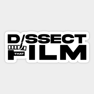 Dissect That Film Black Logo Sticker